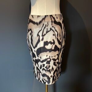 DIANE VON FURSTENBERG anima print skirt